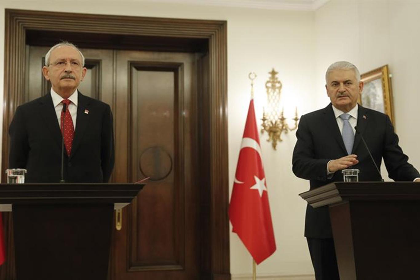 Başbakan Yıldırım ve CHP Genel Başkanı Kılıçdaroğlu’ndan ortak basın toplantısı